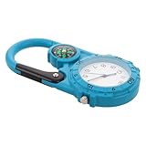 Parliky Outdoor Kompass Uhr Schlüsselanhänger Metallkarabiner Kompass Clip On Uhr Für Wanderungen
