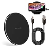 20W Kabelloses Ladegerät Induktionsladegerät Qi Schnellladepad, Wireless Charger mit QC3.0 USB‑C, kompatibel mit i Phone 12–16, Sam-Sung Ga-laxy S21–S23, Note 10/20, Air-Pods & Qi‑Geräten