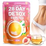 1 Packungen Detox Tee zum Abnehmen, Detox Cleanse Weight Loss Tea, Natural Körper Formender Tee, Natüirlich Oolong & Pfirsich Mischung zur natürlichen Entlastung, Sanfte Entgiftung,(28pcs)