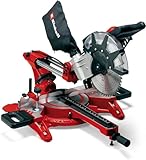 Einhell Zug-Kapp-Gehrungssäge TC-SM 2534/1 Dual (2350 W, max. 75 mm x 340 mm Schnitttiefe/-breite, Ø 250 mm Sägeblatt, beidseitig neigbarer Sägekopf, Zugfunktion, Laser)