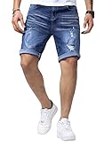 Meilicloth Jeans Shorts Kurze Herren Shorts Sommer Denim Western Casual Navy blau XL
