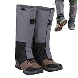 Sionhiuo Beinschoner Für Herren Wasserdicht | Verstellbare Gamaschen Für Die Jagd,Atmungsactive Beinlinge Für Wanderungen Ski Regen Schneeschuhwandern Schnee
