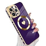 IDweel Magnetische Schutzhülle für iPhone 16 Plus, kompatibel mit Magsafe, elegante, luxuriöse Beschichtungskante, schlanke Passform und geringes Gewicht, kratzfestes Stoßstangen-Design für iPhone 16
