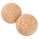 MILISTEN 2 Stück Kreative Weinkorken aus Naturholz Kugelform 3,6cm Weinverschluss für Rotweinflaschen Nachfüllbare Ballkorken in Natürlicher Farbe