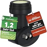 [ Test 2X SEHR GUT *] ZEHNDER Twin LNB, LTE Abschirmung, Sun Protect UV Schutz, Digital 2Fach 4K LNB für 2 Teilnehmer, für Fernseher Sat Receiver, HD LNC für Satellitenschüssel Satelliten Schüssel