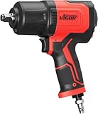 VIGOR Druckluft Schlagschrauber V4801, 1/2 Zoll Antrieb, 1800 Nm Lösemoment, 1100 Nm Anzugsmoment, 850 Nm empfohlen, 2,02 kg, für professionelle Anwendungen