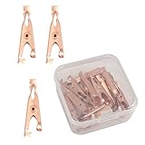 Okeeyseda 1 Box / 12 StüCk Kupfer Haut Tag zu Entfernen Clips Wart Tag Extraktor Kupfer Tag Out Haut Tag Entfernung Werkzeug