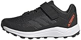 adidas Terrex Agravic Flow Hook-and-Loop Trail Running Shoes Trailrunning-Schuhe, core Black/Solid Grey/solar red, 28.5 EU