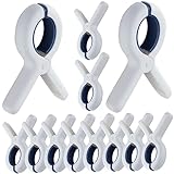 Cabilock 12St Fester Trockenclip Clips für kleiderbügel hosenklammer kleiderbügel Clips Hosen Clips Sockenklammern Kleiderklammern Clips waschen zum Wäschetrocknen Plastik Blue