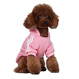 Mode Hund Hoodie Hundekleidung Streetwear Reine Baumwolle Sweatshirt Hund Katze Welpe klein mittelgroß Mode Outfit (Rosa, M)