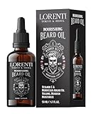 LORENTI TOKYO & SEOUL Argan Beard Oil 50ml Men | Bart Öl für die tägliche Bartpflege von 3-Tage-Bart bis Vollbart | Bartpflege Öl Männer Extra Glanz und Geschmeidigkeit | Bartöl herren