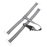 WHAMVOX Verstellbarer Kinnriemen für Schutzhelm Leichter und Praktischer Sicherheits kinnschutz Einfach zu Montierendes Flexibles Helmzubehör für BAU Arbeitsschutz Schwarz