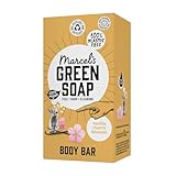 Marcel's Green Soap - Dusch Bar Vanille & Kirschblüte - Dusch Seife - Umweltfreundlich - Vegan - 97% Biologisch abbaubar - 150 gr