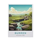 Burren National Park，Puzzle 1500 Pieces of Paper Puzzles Suitable for Adults Children Families Stress Relief Puzzle Games（57x87cm）-EZ55