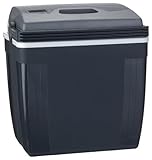 Ezetil Elektrokühlbox E27 12V LCD, silber/grau, 39x28,5x43 cm