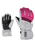 Ziener Mädchen LEIF GTX Junior Ski-Handschuhe/Wintersport | Wasserdicht, Atmungsaktiv, pop pink/Light Melange, 5