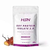 HSN Sojaprotein, isoliert | Schokoladengeschmack und Haselnüsse 500 g = 17 Dosen pro Packung | 100% vegan | Soy Protein Isolate | Nicht-GMO, glutenfrei