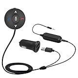 Besign BK03 Bluetooth 5.0 Freisprecheinrichtung, Freisprechanlage, Bluetooth Empfänger für KFZ Auto Lautsprechersystem mit 3.5 mm Klinke