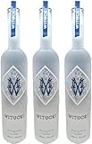 WITUCKI® Vodka 40% 0,7l + WITUCKI® Vodka Shotglass (Schnapsglas) • 3er Set