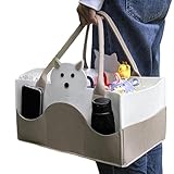Windeltasche – Multifunktionale Babytasche Mit Verstellbaren Trägern Und Trendigem Design | Großes Fassungsvermögen Für Windeln, Feuchttücher Und Das Nötigste, Leicht Zu Reinigen, Ideal Für Frischgeba