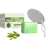 Teebaumöl Seife, Loravey Tea Tree Oil Soap, Kernseife Natur, Feuchtigkeit, Tiefenreinigung, Herbal Cleansing Soaps, Odor Control, Natürliche Foot & Body Soaps, für Männer und Frauen (1)