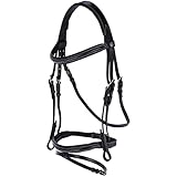 Covalliero Kerbl 326138 Trensenzaum Classic Leder, Schwarz, Cob