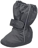Playshoes Kinder Thermo-Bootie, warm gefütterte Krabbel-Schuhe für Jungen und Mädchen, mit Playshoes-Motiv gestickt