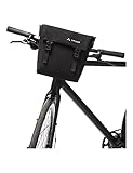 VAUDE Augsburg IV S - Lenkertasche fürs Fahrrad - mit abnehmbaren Trageband - wasserdichte Radtasche, Schwarz