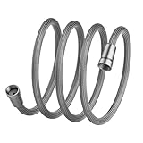 Brauseschlauch, abnehmbar, Verlängerung | Handbrause mit Schlauch – Verlängerung mit Düse – geflochtene Befestigung für Badezimmer, Badewanne, Spüle, Küche