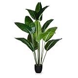 PASCH® Bananenbaum Kunstpflanze groß (160 cm) - Langlebig & Naturgetreu | Kunstpflanzen groß | Künstliche Pflanzen groß | Palme künstlich | Künstliche Palme | Kunstbaum für natürliches Ambiente