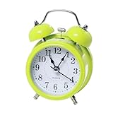 Wecker mit Sanftem Licht, Zeitgemäßes Aussehen, Zuverlässiger Alarm für Alle Schlafgewohnheiten, Grün