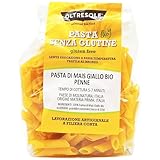 Oltresole - Gelbe Maispaste Bio Italienisch, glutenfrei, Größe Penne 350 g - Pasta mit 100% Maismehl aus italienischer BIO Landwirtschaft, glutenfrei, handwerkliches Produkt