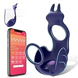LYAMais 3 in1 Penisring Vibrator mit Klitoris Hoden Stimulator Penis Ring Vibratoren Sex spielzeug für die paare Cockring mit 10 Vibrationsmodi Spielzeug für die Männer Solo sexspielzeug für paare