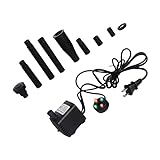 Happyyami 1 Satz Tauchpumpe Für Fischbecken Garten Wasserpumpe Gartenbrunnenpumpe Wasserpumpe Für Fischbecken Miniaturpumpe Wasserpumpe Für Brunnen Springbrunnenpumpe Black Abs