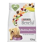 Beneful Glückliche Jahre 7+ Senior Hundefutter trocken, mit Huhn und Gartengemüse, 1er Pack (1 x 12kg)