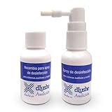 Desinfektions-Reinigungsspray mit Bürste und Ersatz für Hörgeräte, Formen, Schläuche und Domes. 60 ml Reiniger für Hörgeräte und Zubehör.