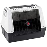 Ferplast Hundebox Auto für mittlere Hunde ATLAS CAR 80, Hundetransportbox, Tiertransportbox, 82 x 51 x 61 cm