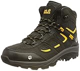 Jack Wolfskin Unisex Vojo Texapore Mid K Outdoorschuhe, Black Burly Yellow, 36 EU