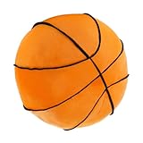 Cabilock Basketballkissen Bausatz Flauschige Kissen Magnetkorb für Kühlschrank Basketball Fanartikel Basketball Volleyball-Plüschball Sportkissen superweicher kurzer Plüsch Orange