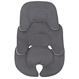 BUERPINKING Baby Sitzauflage, Sitzverkleinerer für Hochstuhl, Kopf und Körper-Stützkissen für Neugeboren, Weich Atmungsaktiv Sitzauflage Buggy kinderwagen Babysitz & Reise Geschenkidee (Grau)