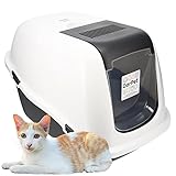 Katzenklo Katzen Hauben Toilette mit Deckel XXL 60 cm WC extrahohe Unterschale
