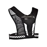 QIURUYUE Laufweste Herren & Damen mit Trinkflasche, Leicht Laufweste Reflektierend, Handytasche Joggen Handyhalterung, für Männer Frauen Jogging, Wasserfester Handyhalter