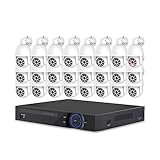 H.265 32CH Sicherheitskamerasystem 4K POE NVR Set Outdoor IP PTZ Kamera Zwei-Wege-Audio-Videoüberwachungsset 8MP P2P-Ansicht Gute BildqualitäT(None,32CH NVR 24 CAM 5MP)