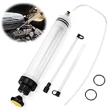 Erzekrim Ölabsaugpumpe 500ml, Absaugpumpe mit Schlauch & Verlängerungen für Bremsflüssigkeit, Kühlflüssigkeit, Getriebeöle (500ml)