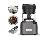 Kenwood Duo Prep 2-in-1 CHP80.000SI Multi-Zerkleinerer & Mahler, Quadblade-Klingen, Hochgeschwindigkeits-Mahlwerk, kompakt, Pulsfunktion, Rutschfest, 500-ml-Behälter , Spülmaschinenfest, 800W, Silber
