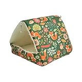 Kleintier-Winterhaus, Multifunktionales Warmes Bett Meerschweinchen Kuschelhöhle Plüsch Kuschelbett Versteckkäfig, Kleintierhaus Käfigzubehör Für Zwergkaninchen, Chinchillas, Hamster, Igel, Frettchen