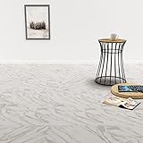 Bodenfliesen PVC selbstklebend 5,11 m² weiß Marmor Baumaterialien Teppiche & Bodenbeläge Gewicht 15,79 kg