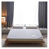 Firm Support Queen-Size-Kokosfaser-Latex-Matratze für alle Altersgruppen, ideal für Zuhause und Camping, ergonomisches Design, Stressabbau, atmungsaktiver Baumwollbezug, faltbar zur Aufbewahrung