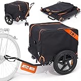 Rigid. Fahrradanhänger/Transportwagen Faltbar Wasserdicht 2in1 | 150L max 50kg | Lastenanhänger Bollerwagen Handwagen - Fahrradtour Reisen Outdoor - Jetzt Bilder ansehen