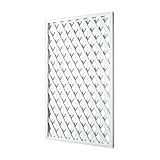 KEPMOGOH Zaun Sichtschutz Mobiler Garten Zaun, Weißer Holzgartenzaun, Pflanzenkletterpergola, Dekorativer Gartenzaun Aus Holzgitter, Außentrennzaun (Size : 60 * 120CM)